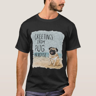 T-shirt Salutations de Pug Paradise