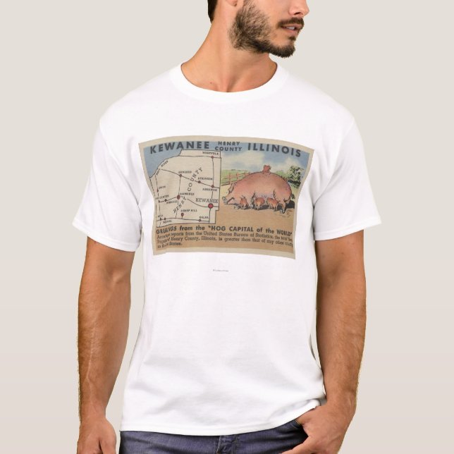 T-shirt Salutations du capital de porc du monde (Devant)