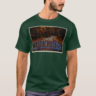 T-shirt Salutations du Vintage voyage du Massachusetts Pos