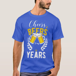 T-shirt Salutations et bières à mes 20 ans 20e anniversair