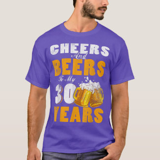 T-shirt Salutations Et Bières À Mon 30e Anniversaire De 30