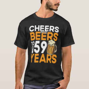 T-shirt Salutations Et Bières À Mon 59 Ans 59E Anniversair