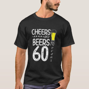 T-shirt Salutations Et Bières Jusqu'À 60 Ans De Jour Amusa