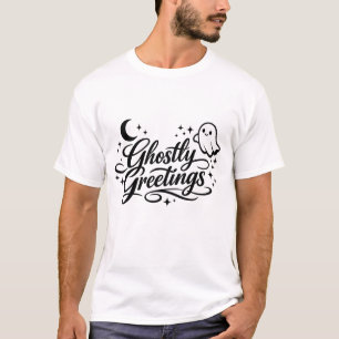 T-shirt Salutations Fantomatiques Art Chic ÉpoUVantable Ha