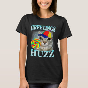 T-shirt Salutations Huzz Funny Gen Z Gen Alpha Slang Mème