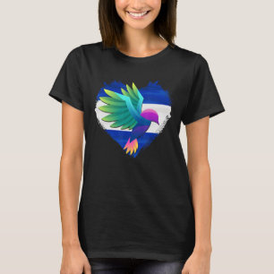 T-shirt Salvador Girl Salvadorienne Mujer Salvadoreña Fla