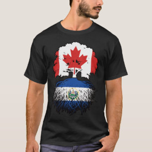 T-shirt Salvador Salvadorien Canadian Canada Arbre Racines