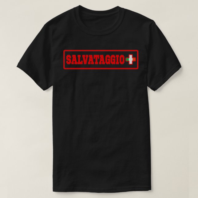 T-shirt Salvataggio Italian Lifeguard (Design devant)