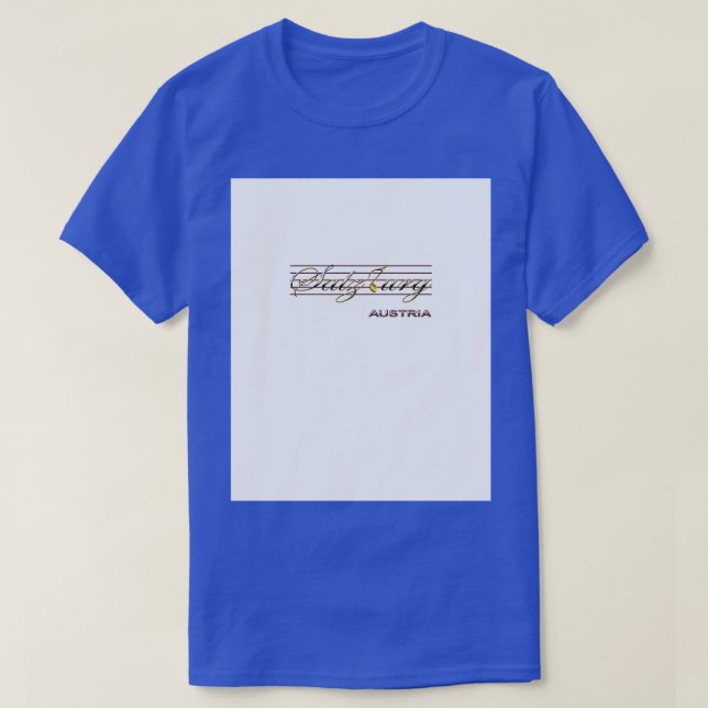 T-shirt Salzbourg Autriche Graphisme (Design devant)