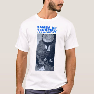 T-shirt Samba de Terreiro do Brooklyn - Lettres bleues