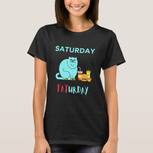 T-shirt Samedi samedi Fat Cat Cheeseburger