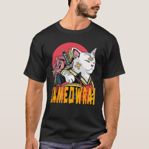 T-shirt Sameowrai - Chat Samurai