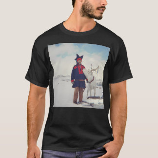 T-shirt Sami Et Reindee Sur Magerya Norvège