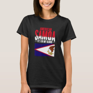 T-shirt Samoa Américaines Dans Mon Sang Samoa Fierté Racin