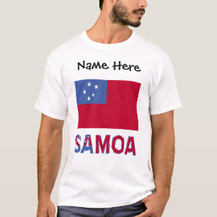T-shirt Samoa et drapeau samoan personnalisés 