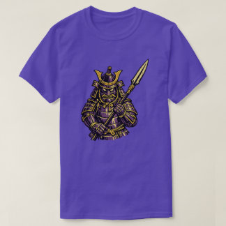 T-shirt Samouraï Aubergine — Guerrier Légume Drôle Complet