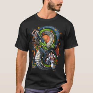 T-shirt Samouraï Dragon Japonais