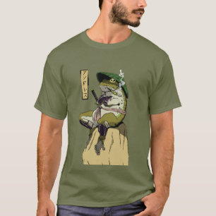 T-shirt Samouraï Grenouille : Gardien du Lotus