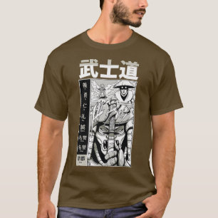 T-shirt Samouraï japonais avec Kanji - Cool Japon guerrier
