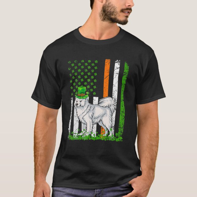 T-shirt Samoyed Chien Jour de la Saint Patrick Chien Cadea (Devant)