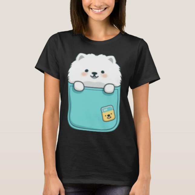 T-shirt Samoyed Dog in your Pocket Dog   1 (Devant)