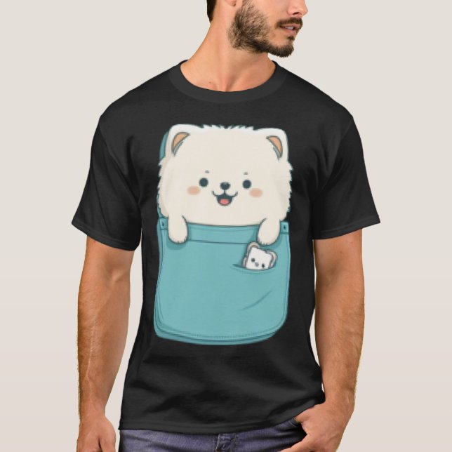 T-shirt Samoyed Dog in your Pocket Dog   3 (Devant)