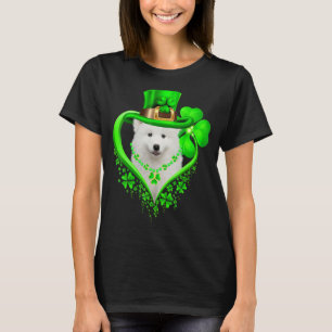 T-shirt Samoyed Jour de la Saint Patrick Lover Shamrock ir