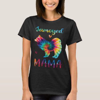T-shirt Samoyed Mama Tie Dye Dog Mom Mothers Day