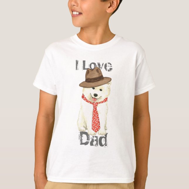 T-shirt Samoyed Papa (Devant)