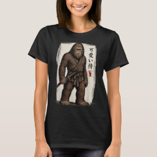 T-shirt Samurai Bigfoot Art japonais Anime Hommes Drôle