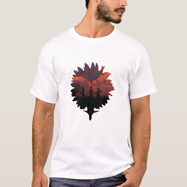 T-shirt Samurai Champloo Mugen Jin et Fuu Tournesol dans (Devant)