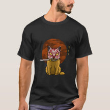 Samurai Chat - Katana Warrior Tee