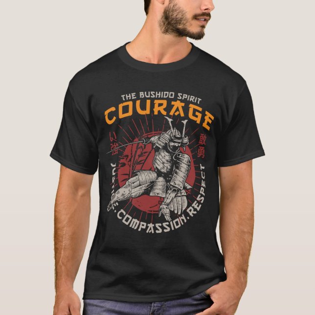 T-shirt Samurai Courage (Devant)