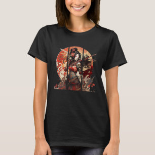 T-shirt Samurai Geisha Sakura Japon Tradition Ar