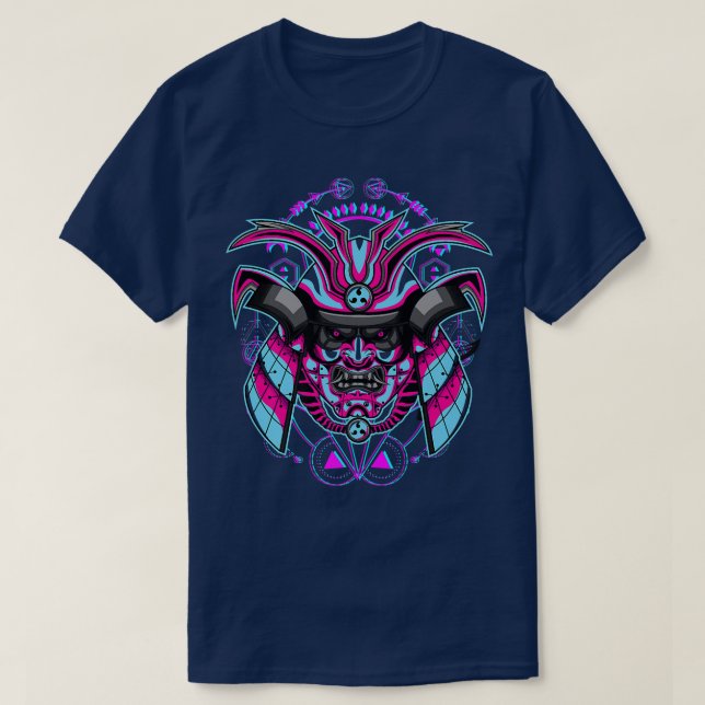 T-shirt Samurai Guerrier Bushido Oni Masque Culture japona (Design devant)