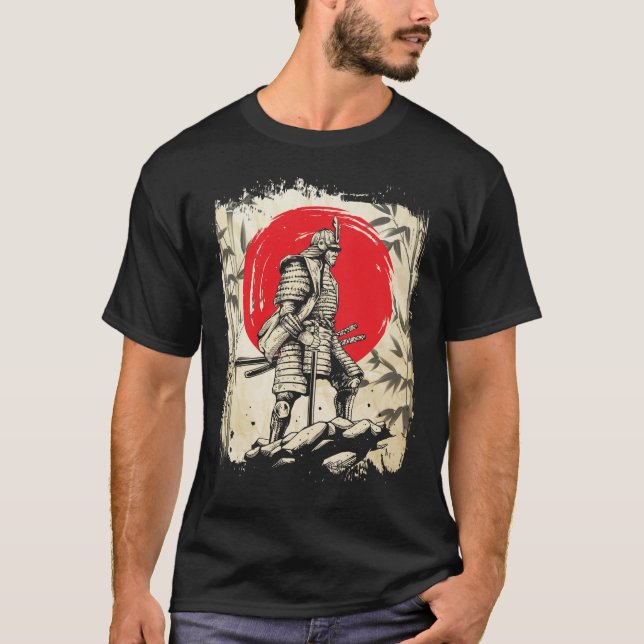 T-shirt Samurai Guerrier japonais Héros Japon Swordsmen (Devant)
