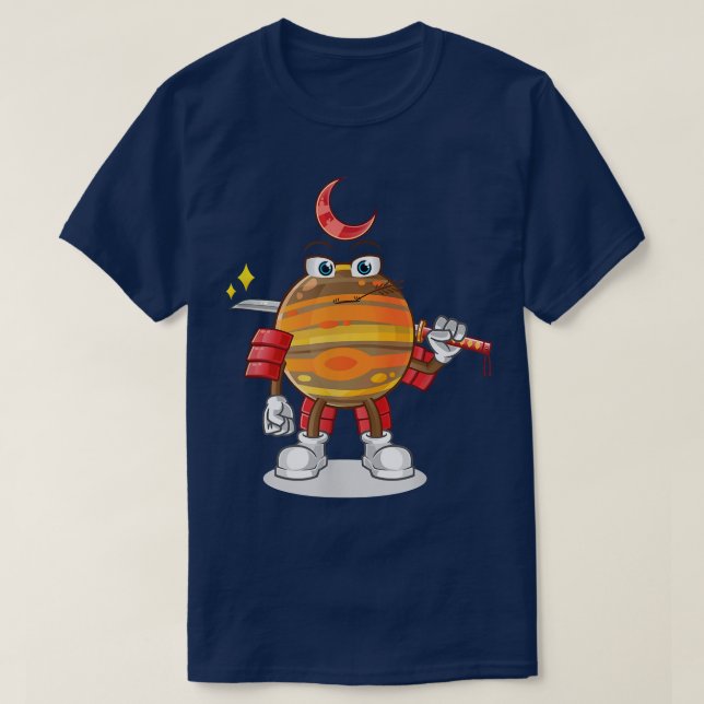 T-shirt Samurai Guerrier Oeuf Katana Adultes et Enfants Ha (Design devant)