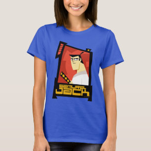 T-shirt Samurai Jack Souriant Futuristic Frame Graphic