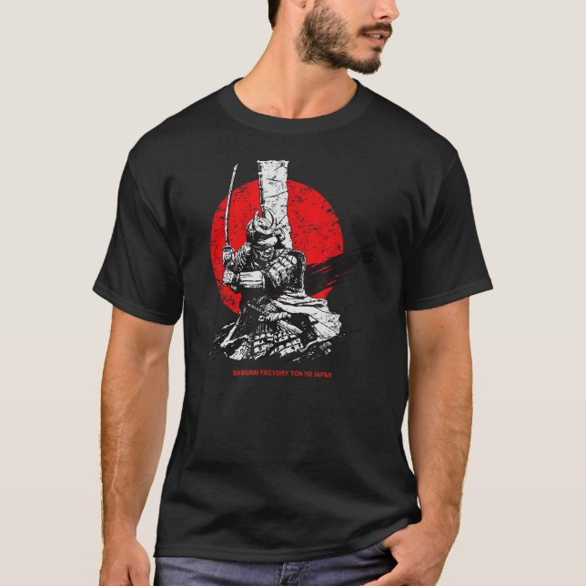 T-shirt Samurai Japon Bushido guerrier Sengoku période Kat (Devant)