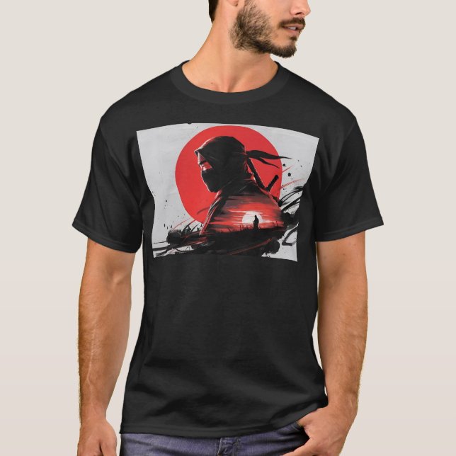T-shirt Samurai, Japon, Ninja, (Devant)