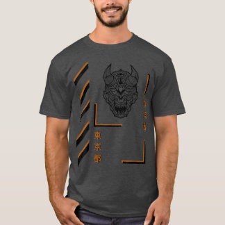 T-shirt Samurai mandala style été vêtements amusants