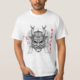 T-shirt Samurai Masque Craft Coloration Dans