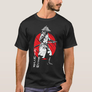 T-shirt Samurai Ninja guerrier japonais sanglant Katana S