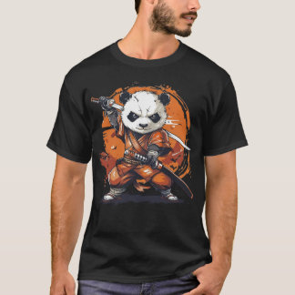 T-shirt Samurai Panda : L'esprit guerrier