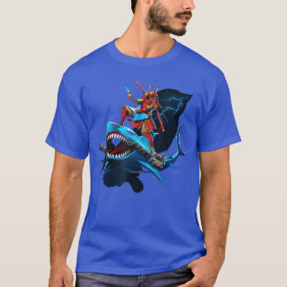 T-shirt Samurai Shark Funny pun 