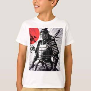 T-shirt Samurai Spirit Rising Sun Art