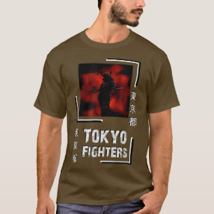 T-shirt Samurai Tokyo Fighters FanArt Style Top (2)