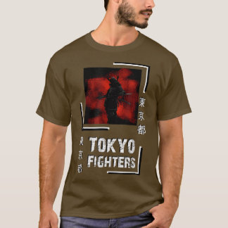 T-shirt Samurai Tokyo Fighters FanArt Style Top (2)