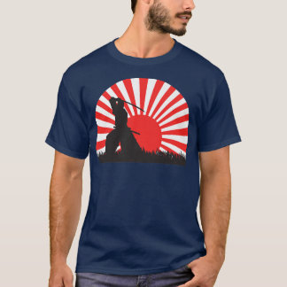 T-shirt Samurai Warrior Bushido Oni Sword Sunset Japanese 