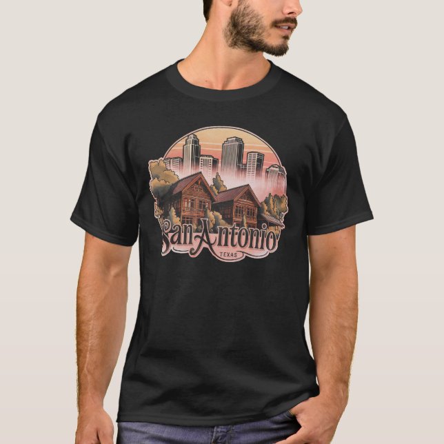 T-shirt San Antonio City Texas USA (Devant)